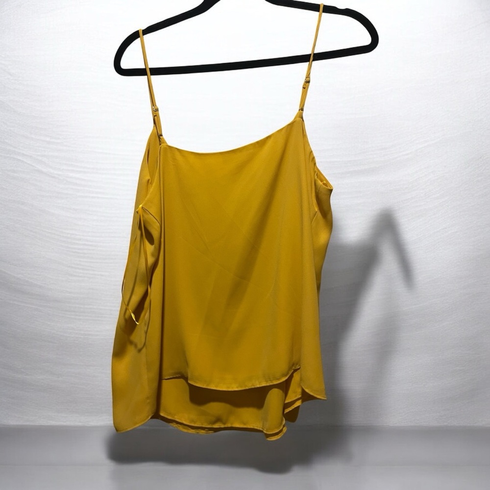 Socialite Button Front Camisole, Mustard, XL, NWT - Picture 5 of 8